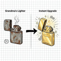 Iron Flick Retro Wheel Oil Lighter - Image 7