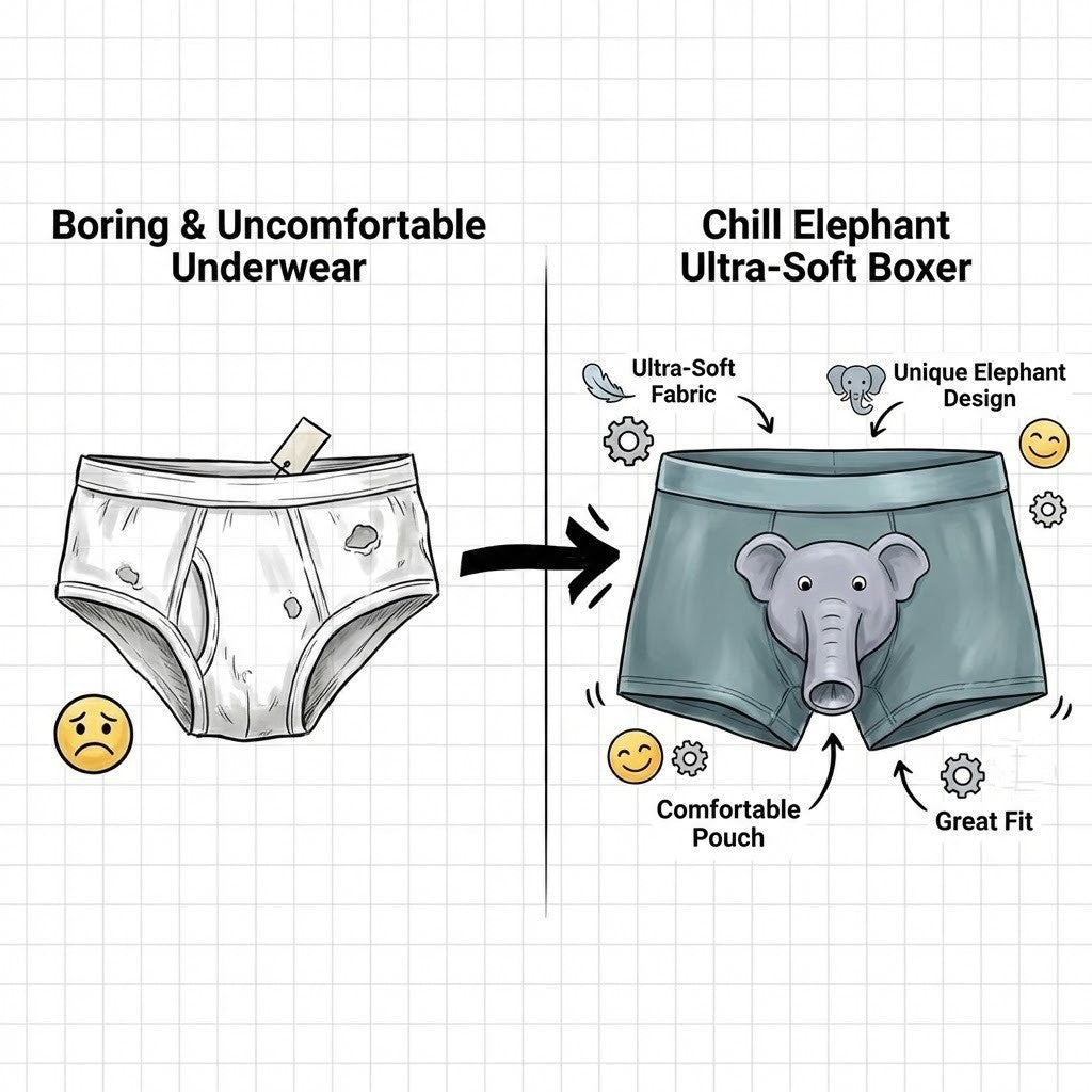 Chill Elephant Ultra-Soft Boxer - Image 3