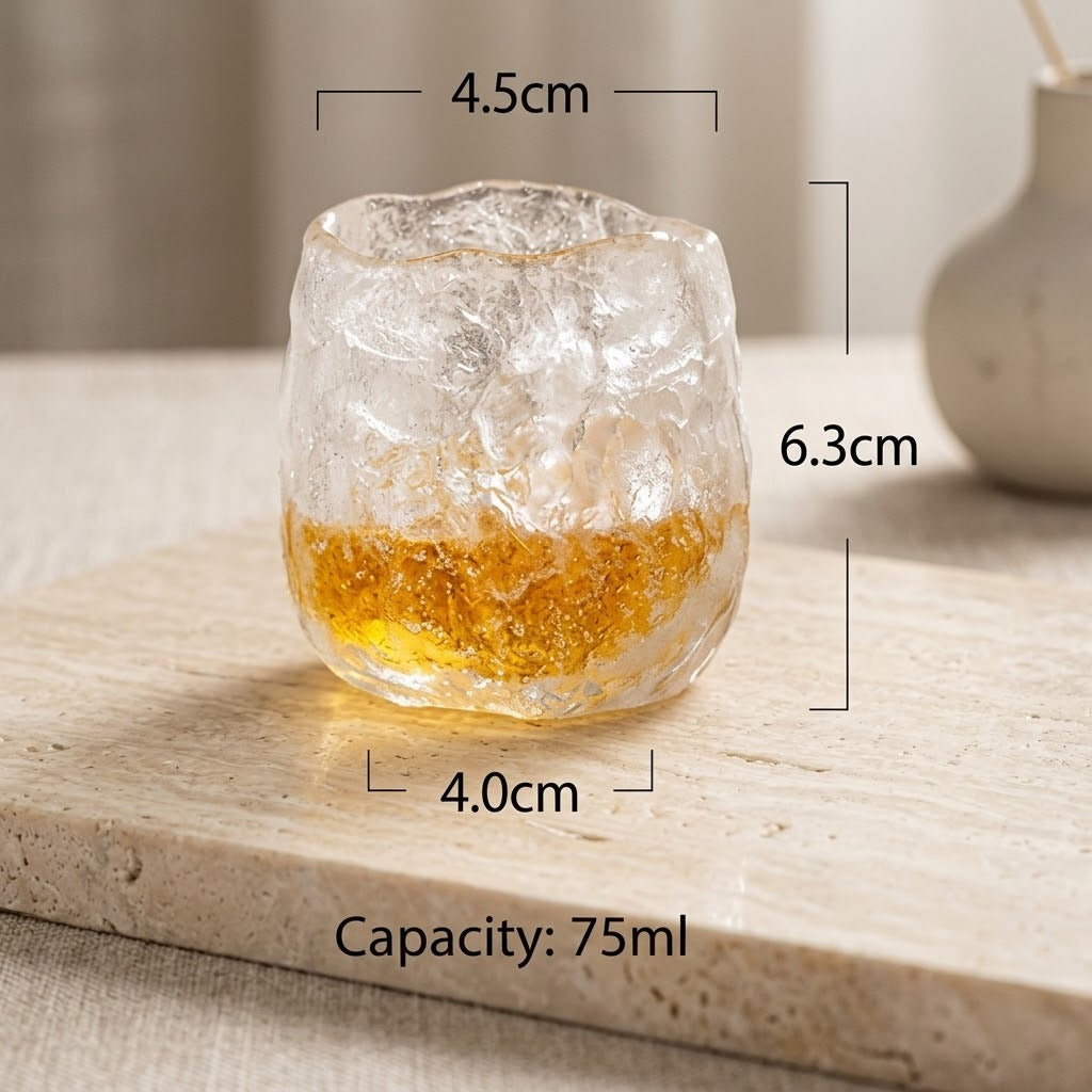 Ice Glaze Handmade Japanese Tea Cup - Image 4