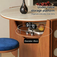 Vintage Style Folding Wooden Dining Table - Image 3