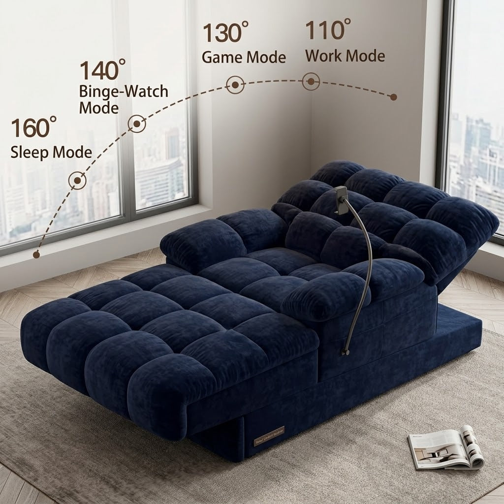 Electric Recliner Chaise Cloud Lounge Sofa - Image 1