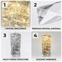 Crystal Frost Chandelier Lamp - Image 5