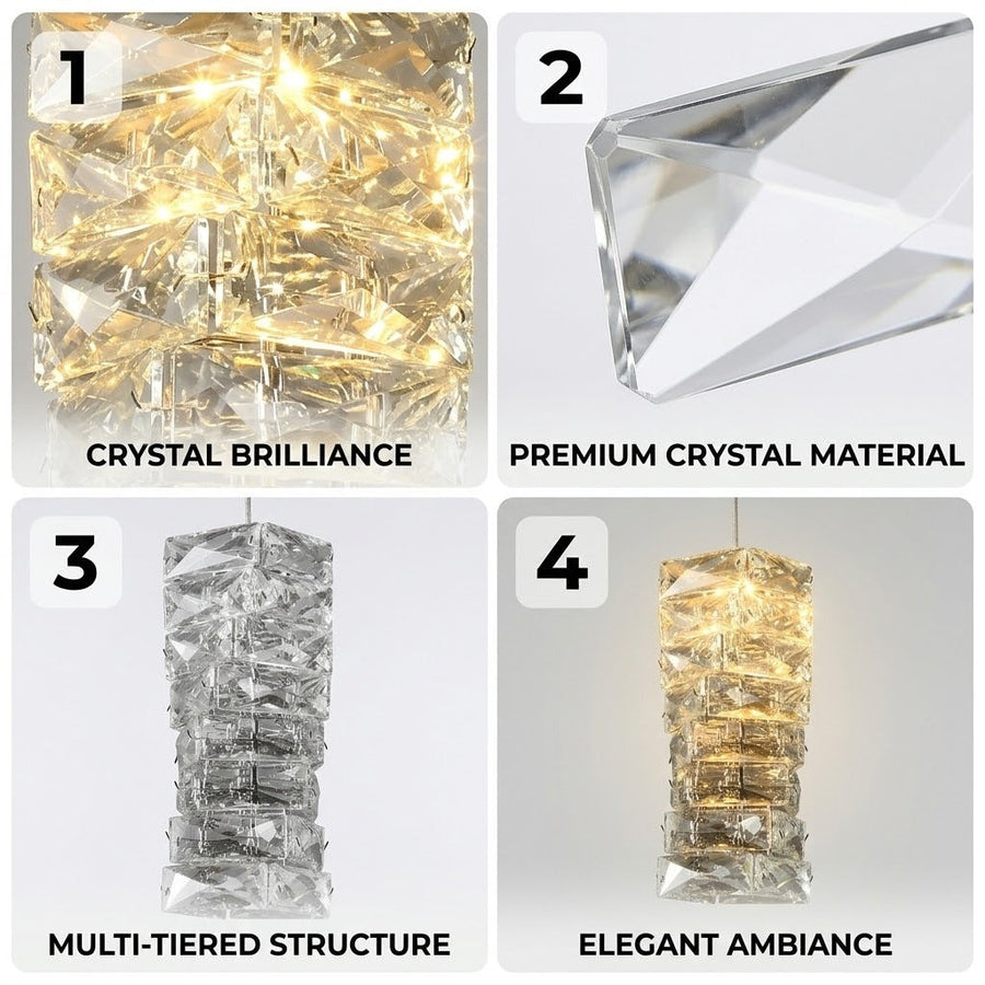 Crystal Frost Chandelier Lamp - Image 5