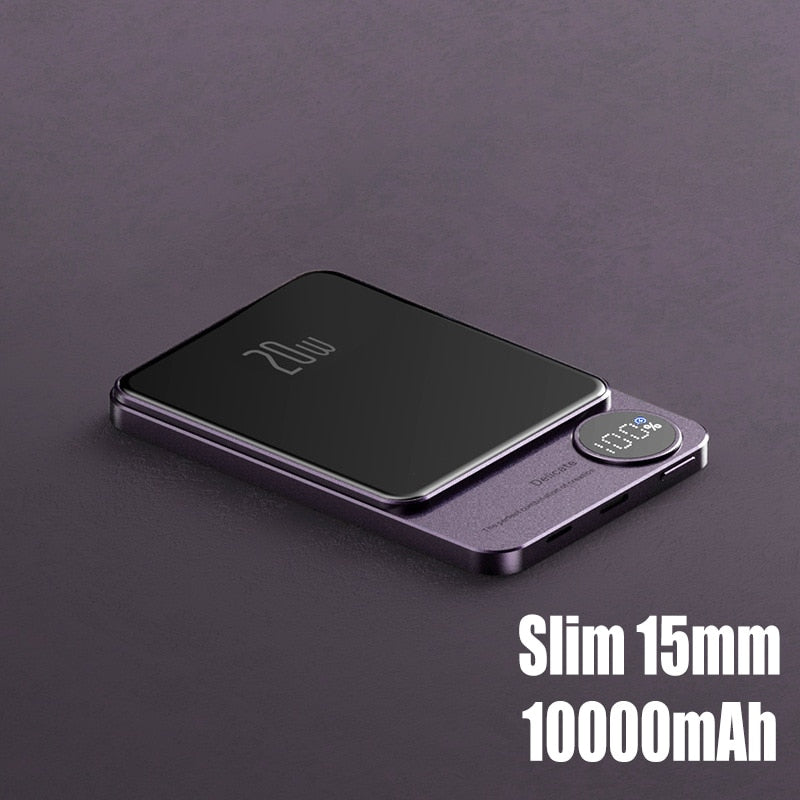 Mini Slim Magnetic Magsafe Wireless Charger Powerbank - Image 1