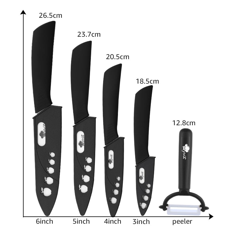 Ceramic Kitchen Chef Mastery Knife Set