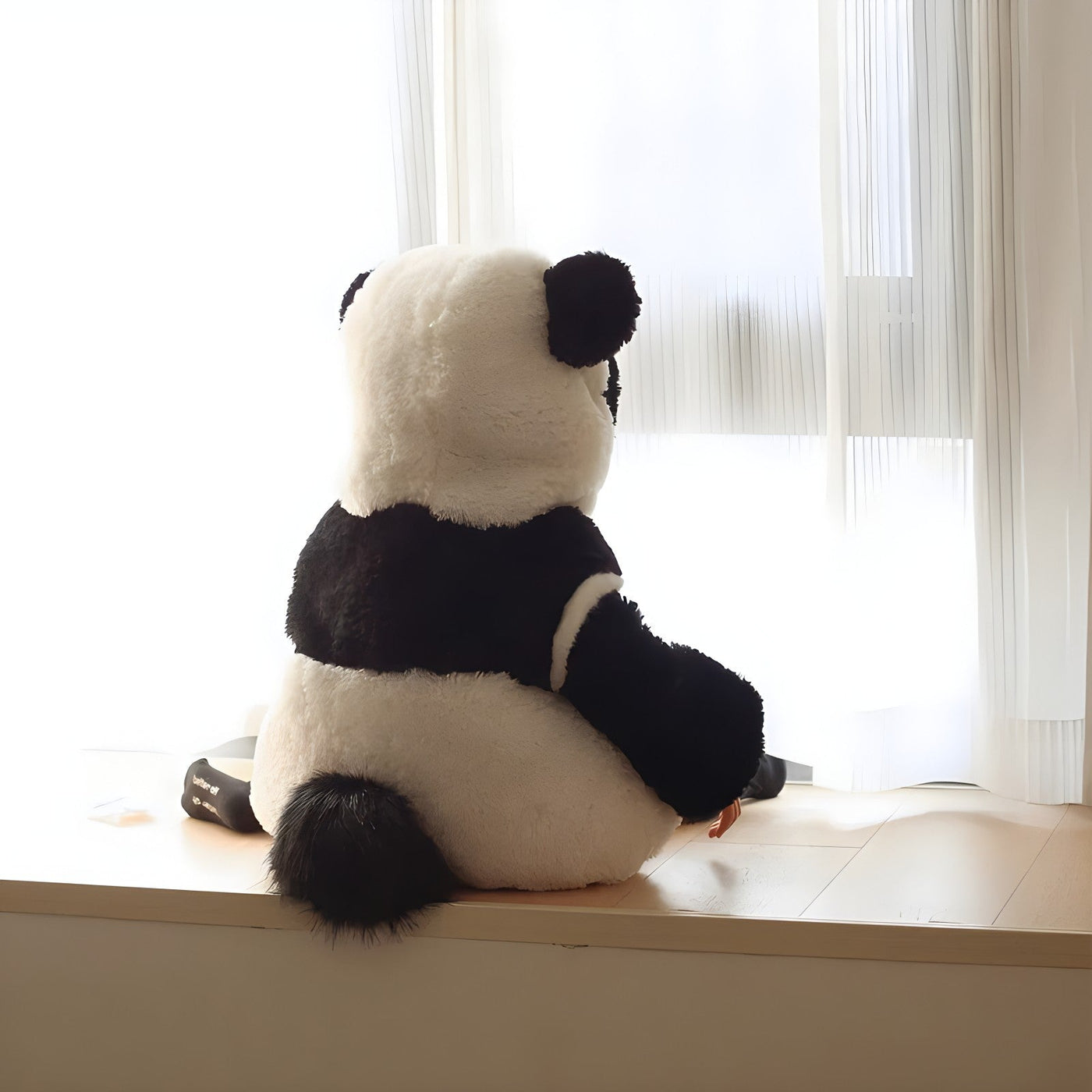 Sweet Panda Plush Kids Hooded Onesie - Image 2