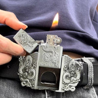 Kerosene Lighter Metal Buckle Belt - Image 1