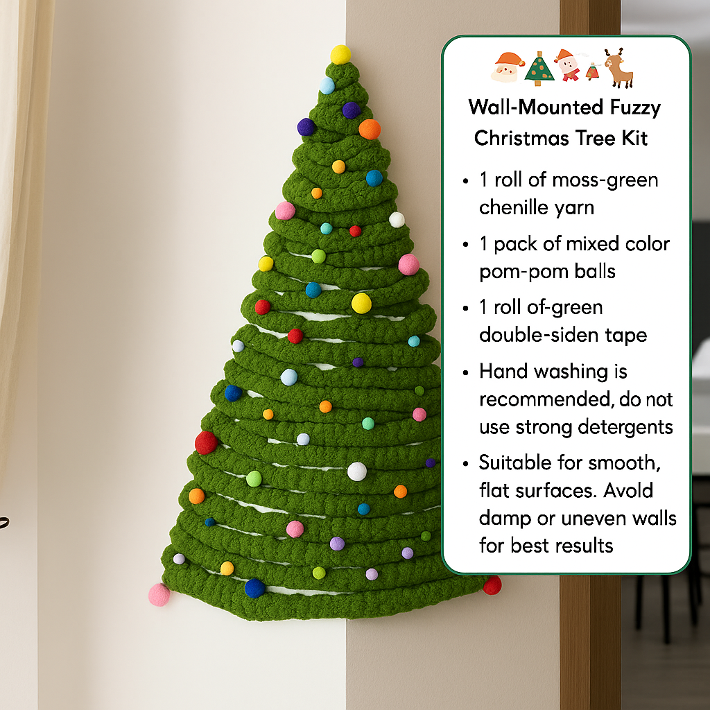 DIY Corner Hanging Felt Instant Christmas Tree - Image 3