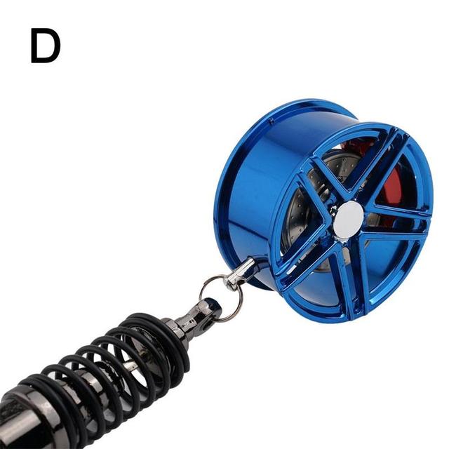 Wheel Rim Rearview Mirror Car Keychain Decor - Image 7