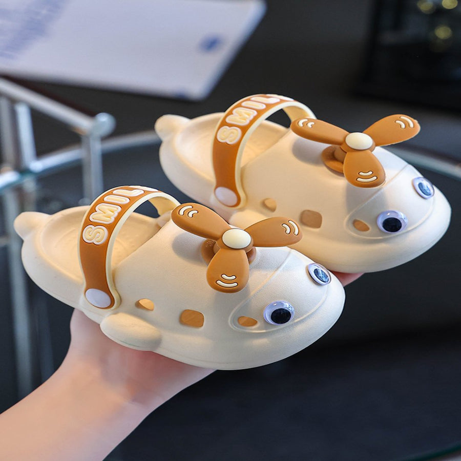 Cartoon Airplane Outdoor Summer Kids Slippers - Image 2