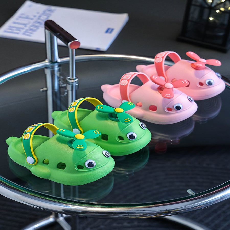 Cartoon Airplane Outdoor Summer Kids Slippers - Image 3