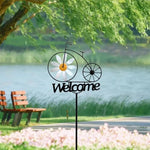 Charming Bicycle Welcome Windmill