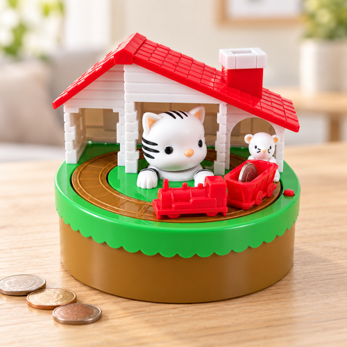 Sneaky Paws Coin-Stealing Cat Bank