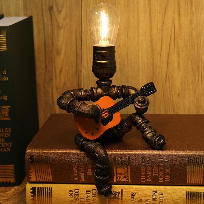 Chill Guitar Player Retro Table Lamp - Image 2