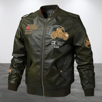 Classic Biker Men Faux Leather Motorcycle Jacket