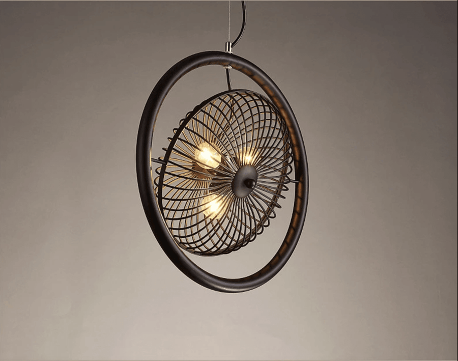 Vintage Iron Retro Fan Ceiling Droplight Chandelier Lamp - Image 13