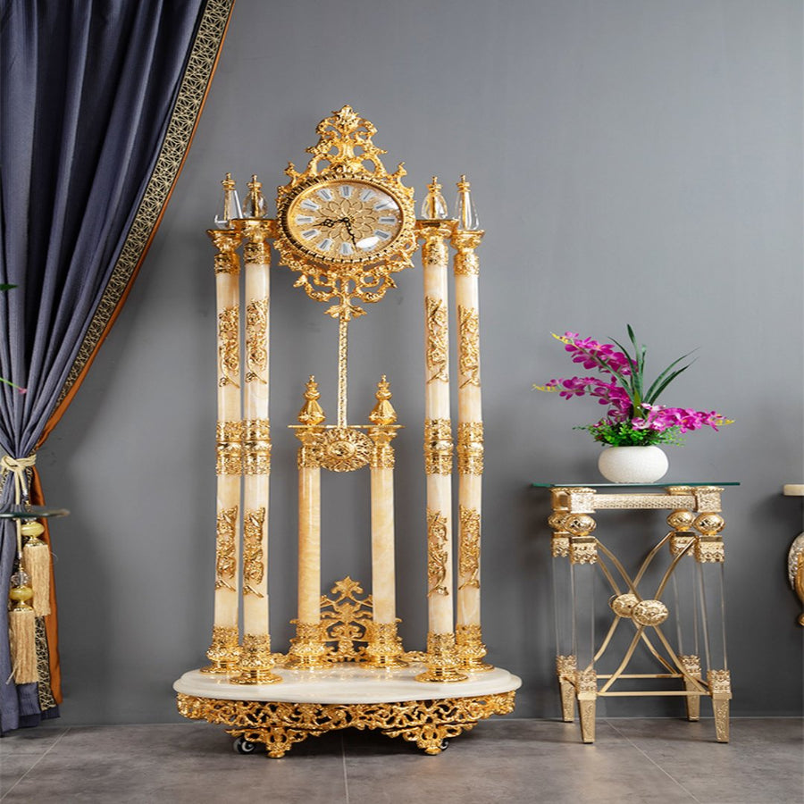 Golden Era Vintage Style Floor Clock - Image 2