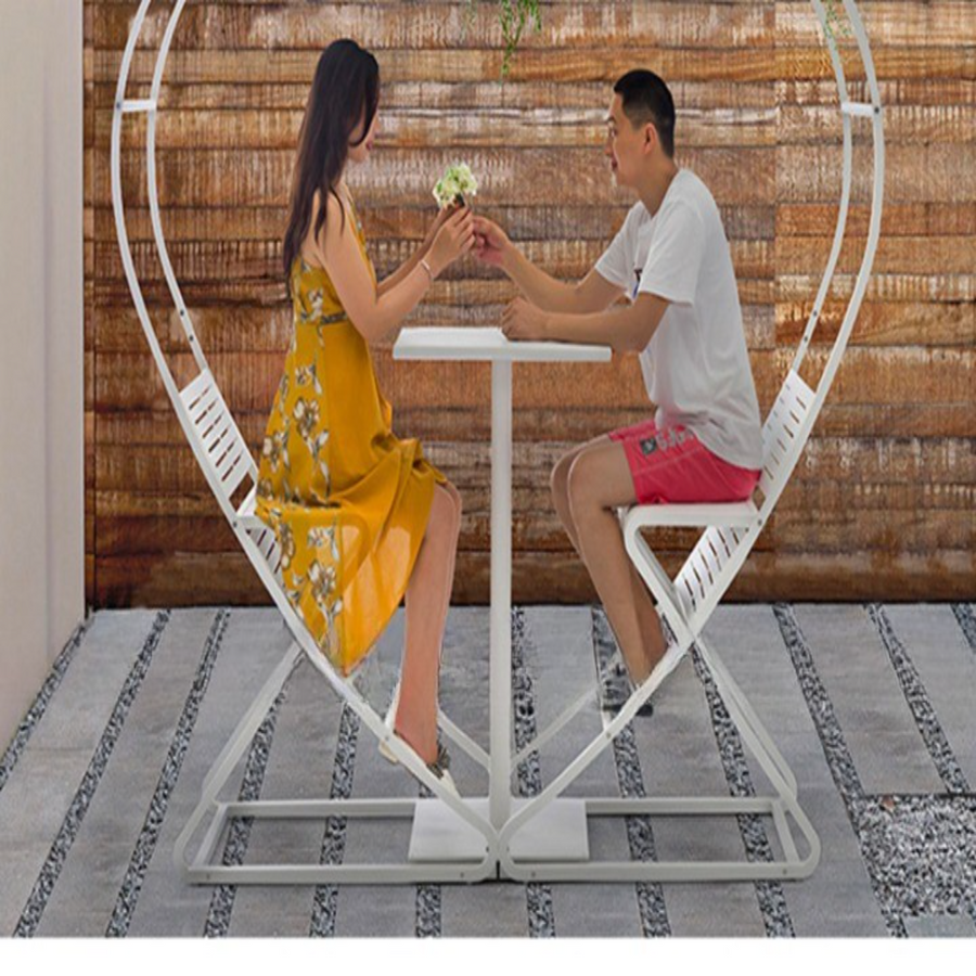 Nature Nest Outdoor Heart-Shaped Swing Bench - Image 5