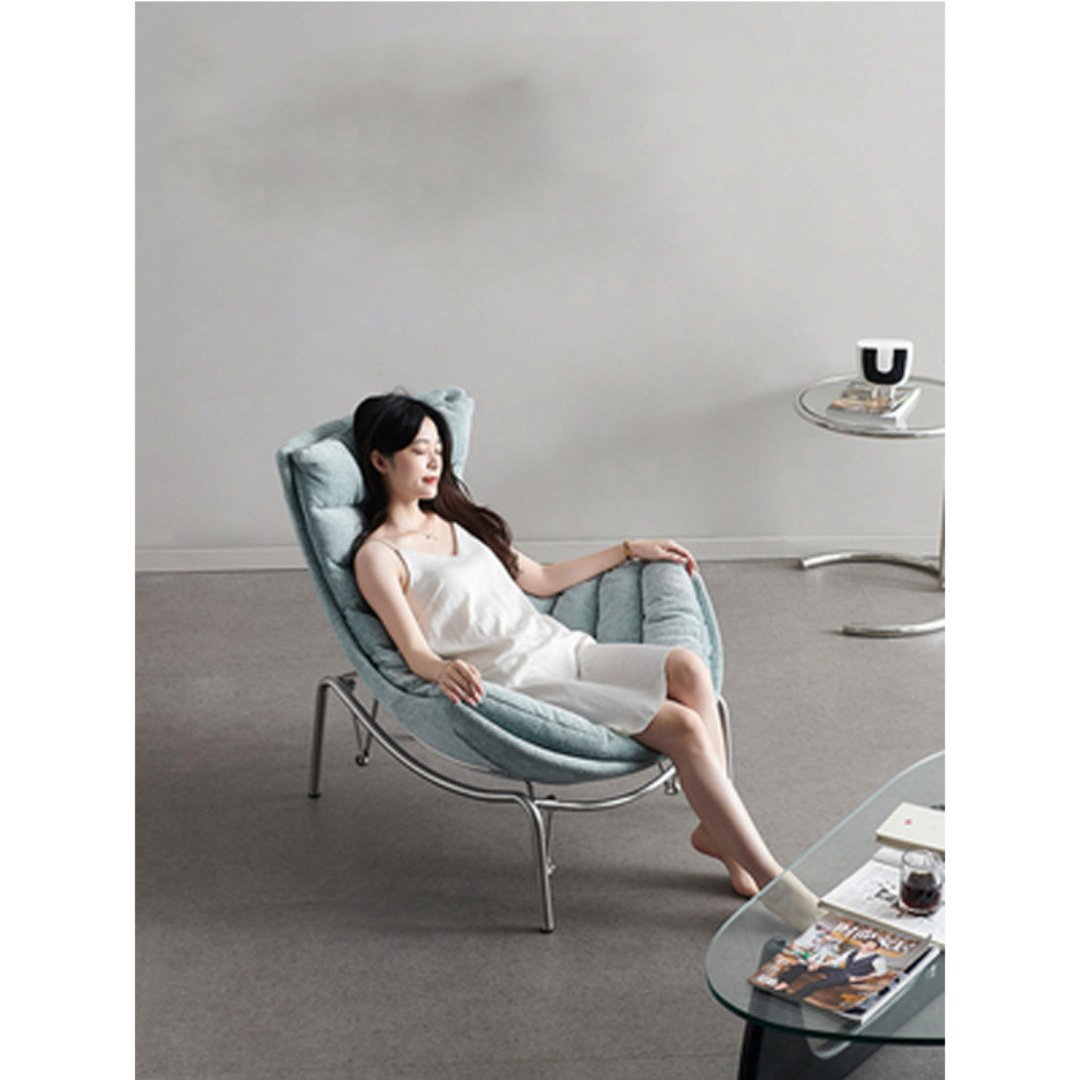 Relax Wave Casual Single Nordic Rocking Chair