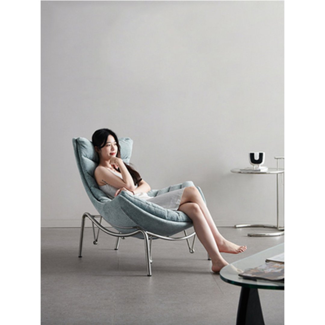 Relax Wave Casual Single Nordic Rocking Chair