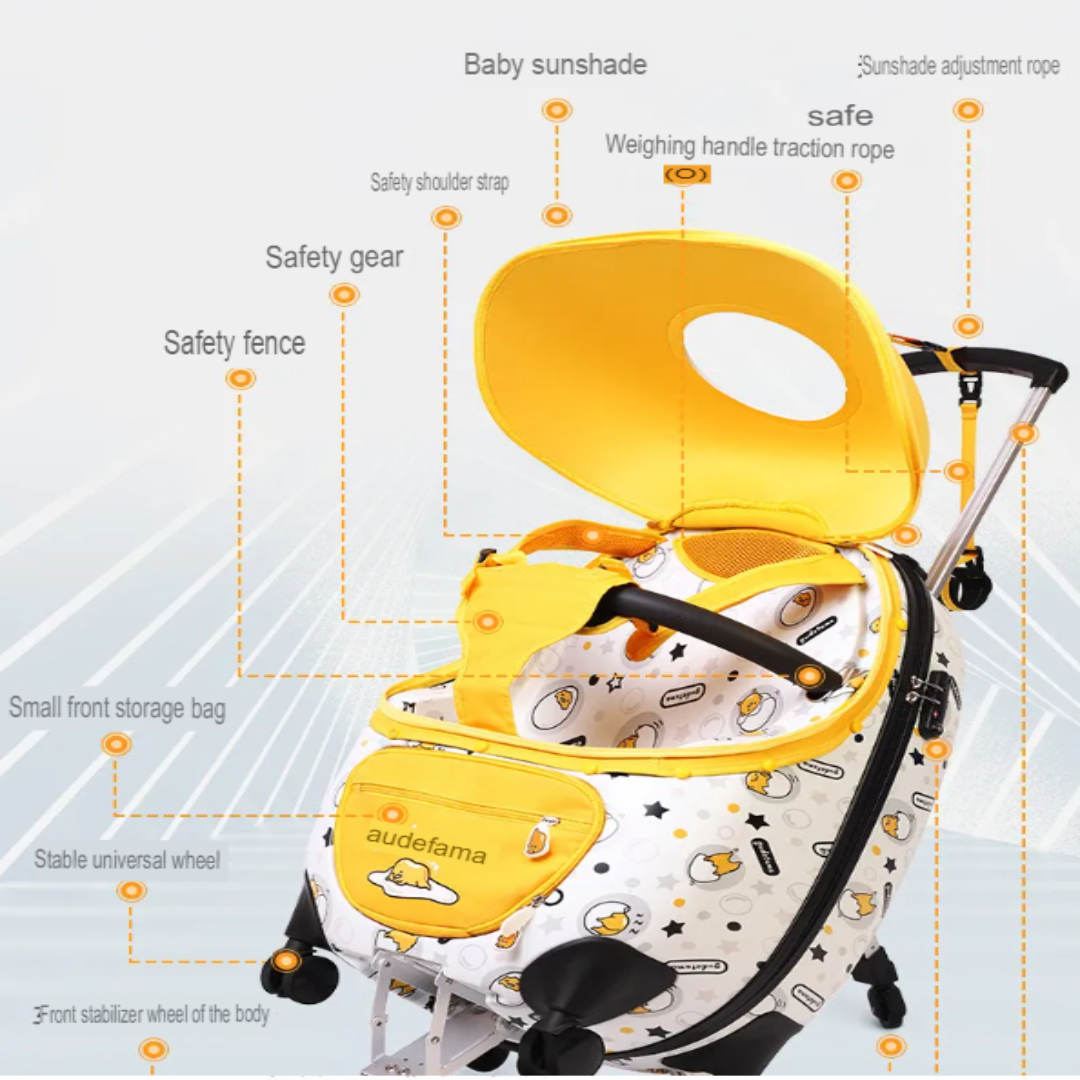 Traveler Baby Go Around Multifunctional Luggage Stroller