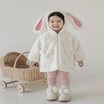 Cozy Bunny Kids Plush Winter Hooded Jacket