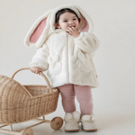 Cozy Bunny Kids Plush Winter Hooded Jacket