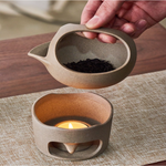 Japanese Style Simple Candle Tea Warmer Pot