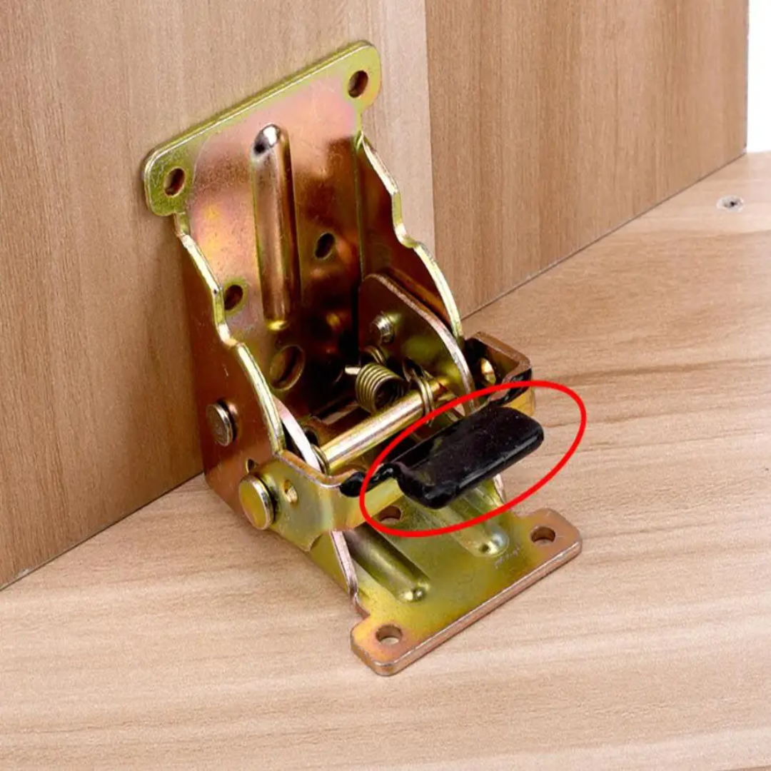 2Pcs Foldable Self-Locking Hinges