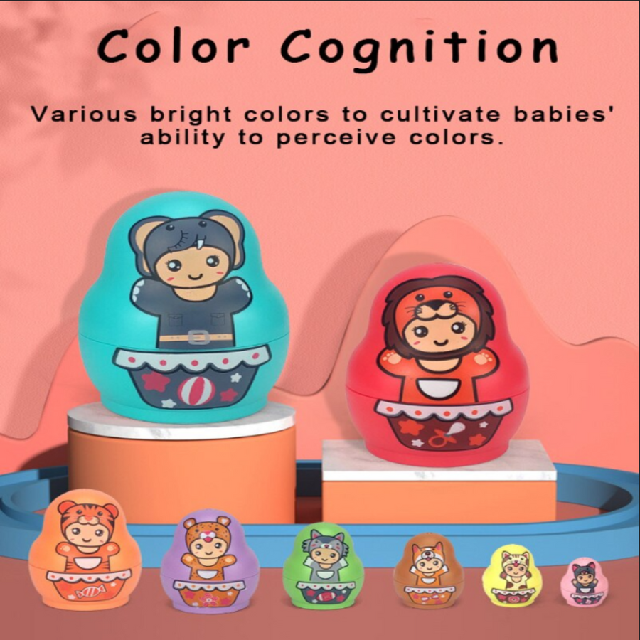 Educational Colorful Kids Matryoshka Dolls - Image 3