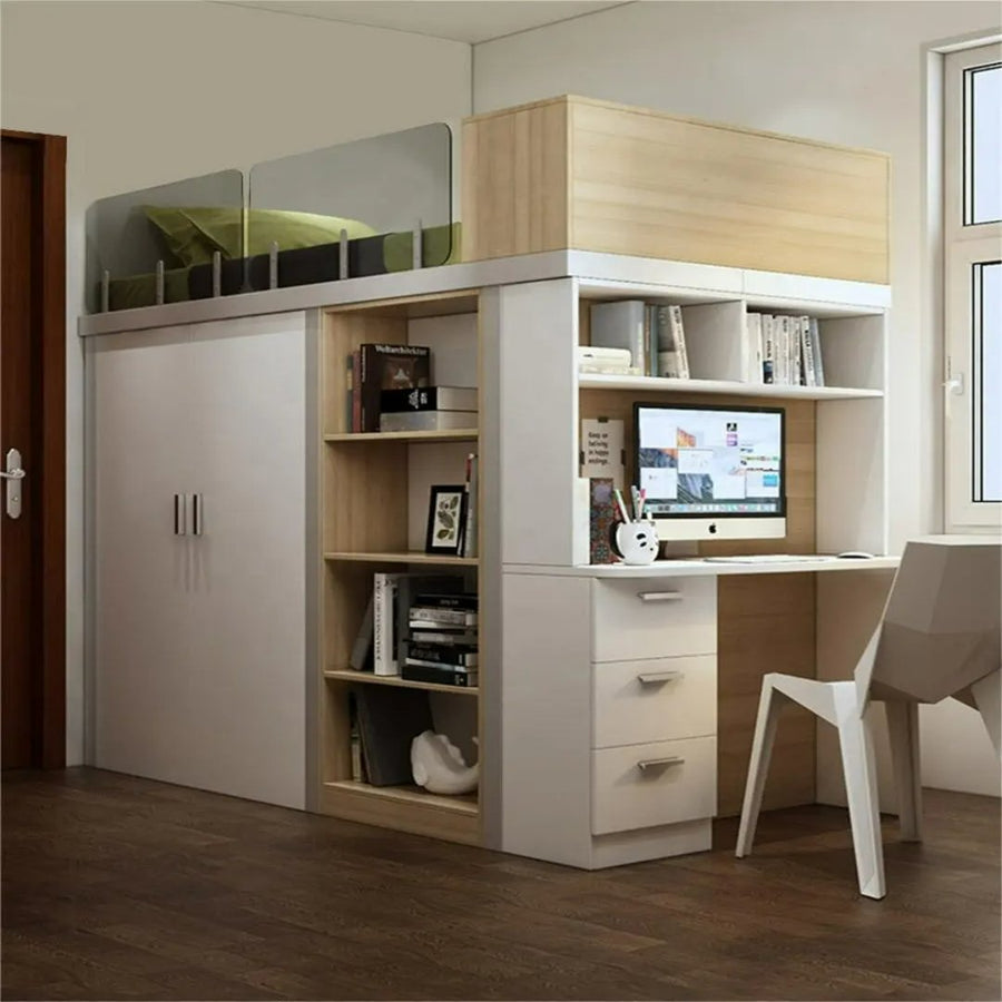 Modern Study Desk Space-Saving Bunk Bed - Image 3