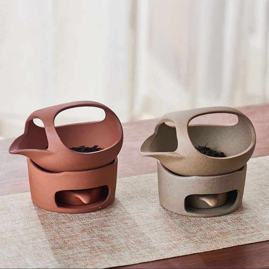 Japanese Style Simple Candle Tea Warmer Pot - Image 9