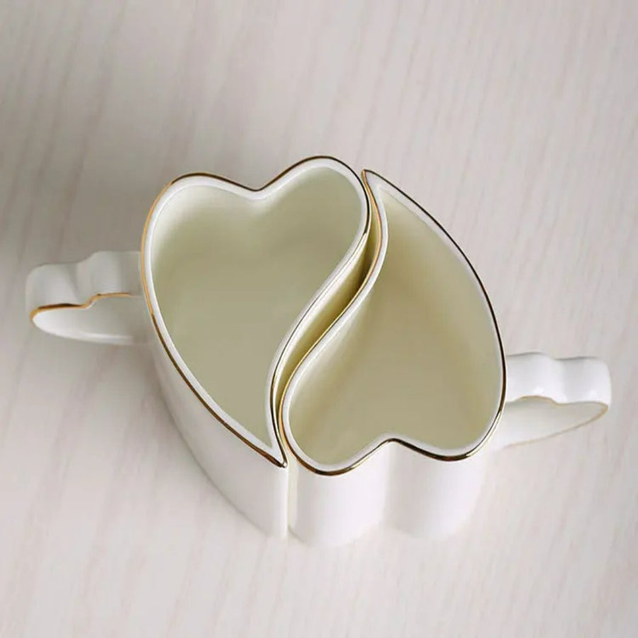 2pcs Valentines day Heart Shape Couple Mug - Image 4