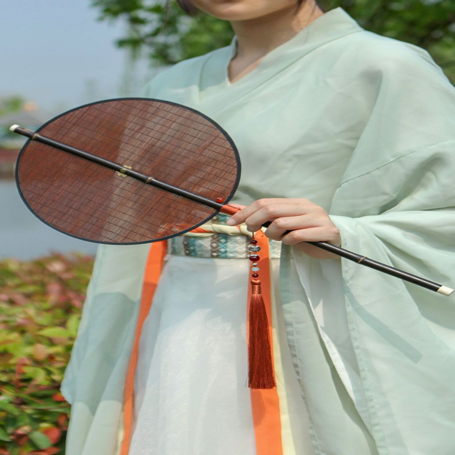 Foldable Bamboo Silk Hand Fan - Image 5