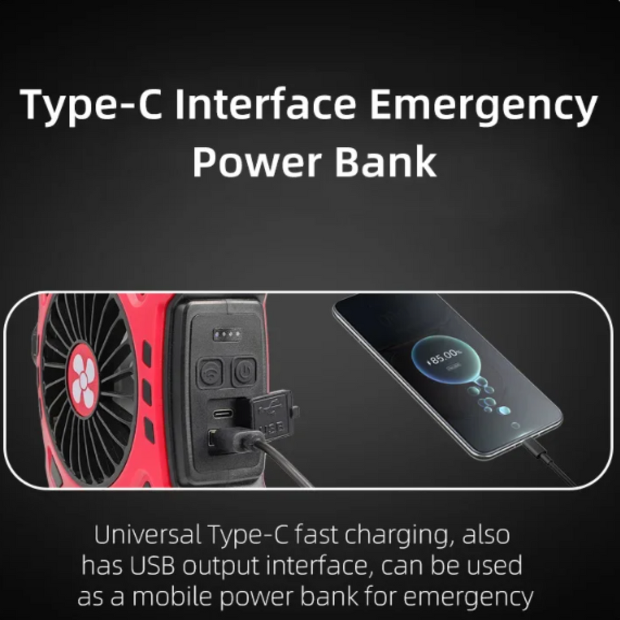 Multifunctional Adventure Cooling Fan Light - Image 5