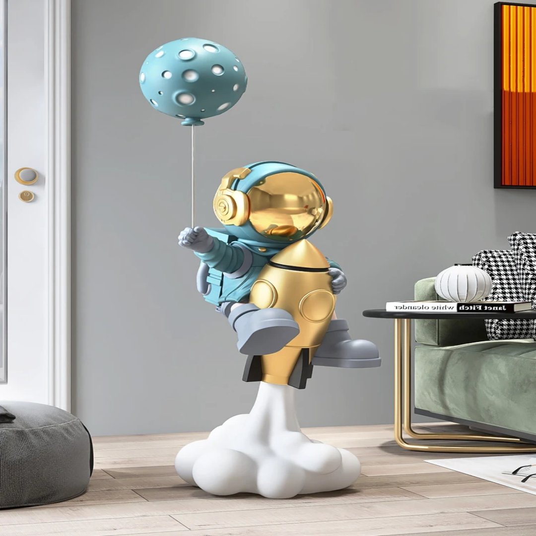 Cosmic Astronaut Balloon Sculpture Elegant Home Decor