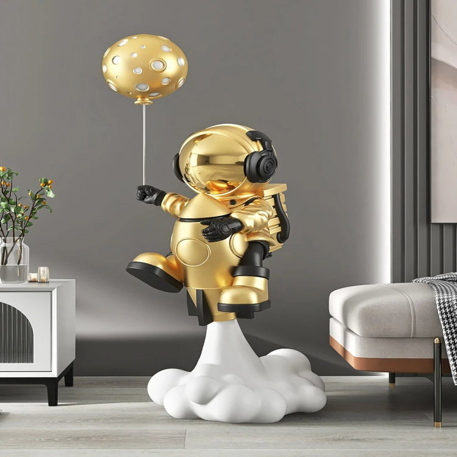Cosmic Astronaut Balloon Sculpture Elegant Home Decor - Image 3