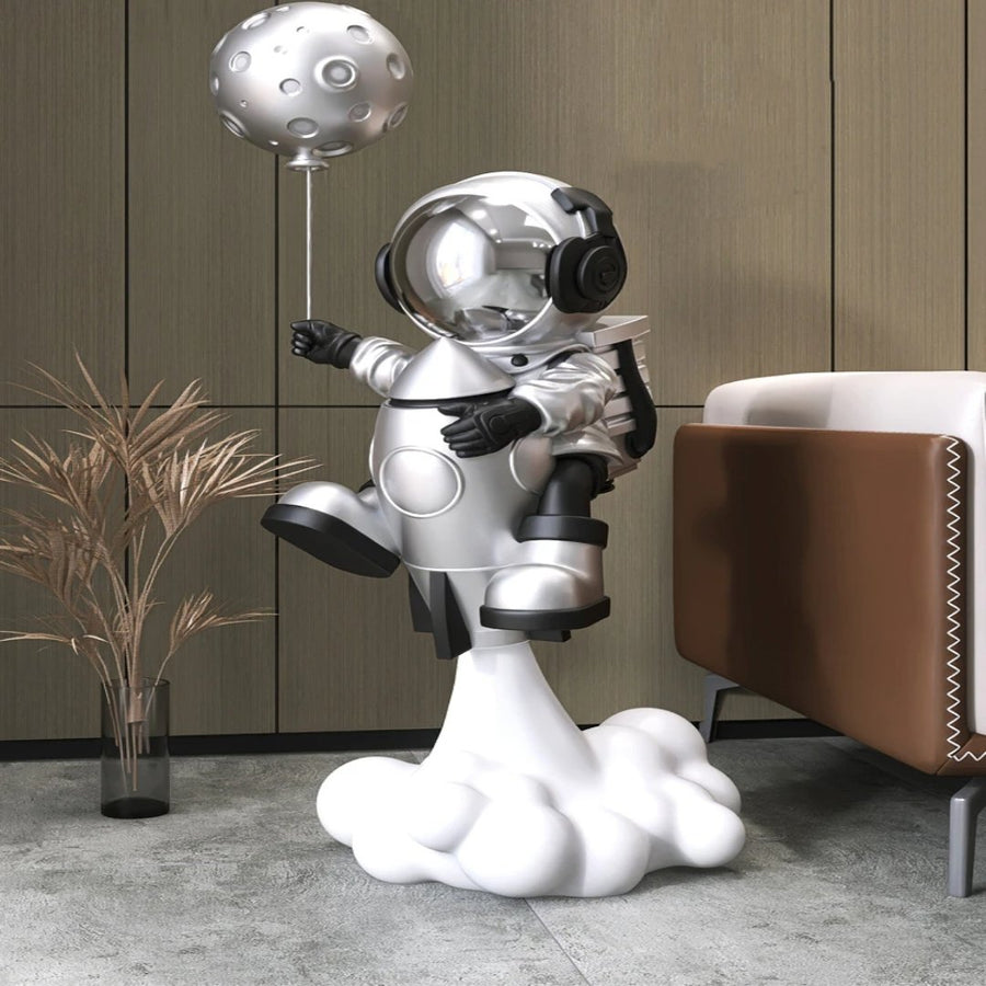 Cosmic Astronaut Balloon Sculpture Elegant Home Decor - Image 2