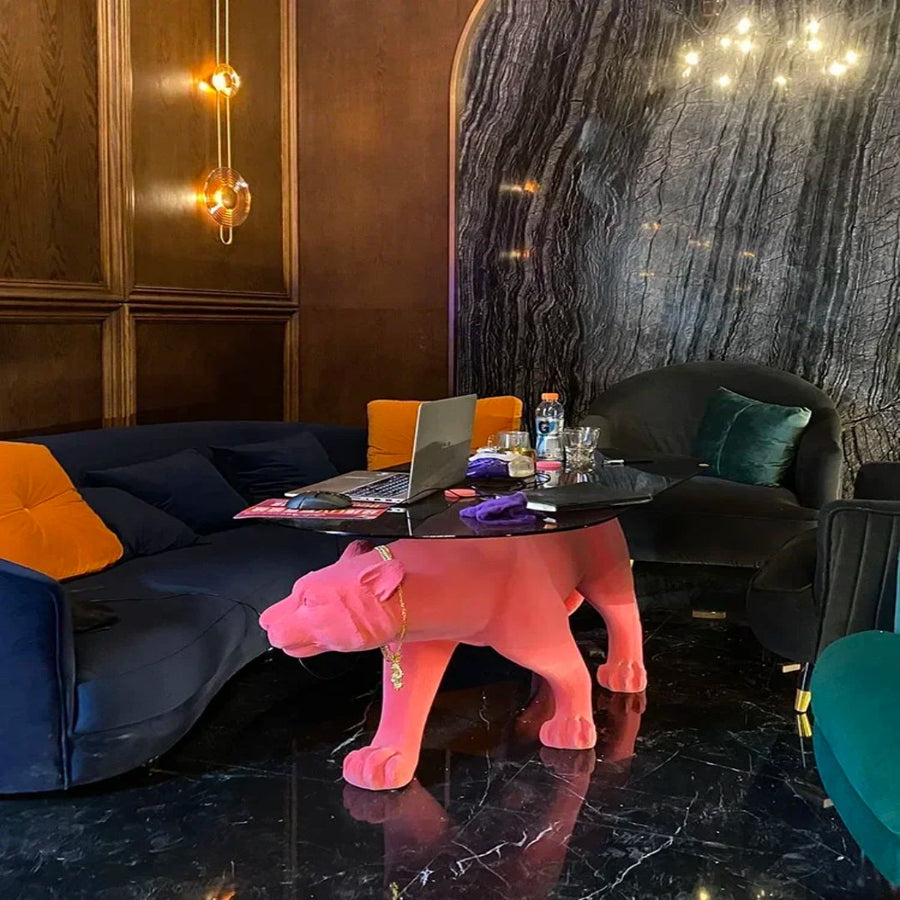Sneaky Jungle Leopard Coffee Table - Image 5