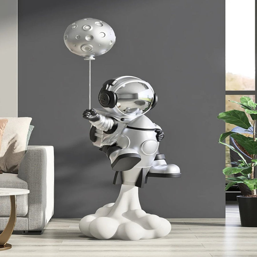 Cosmic Astronaut Balloon Sculpture Elegant Home Decor - Image 4