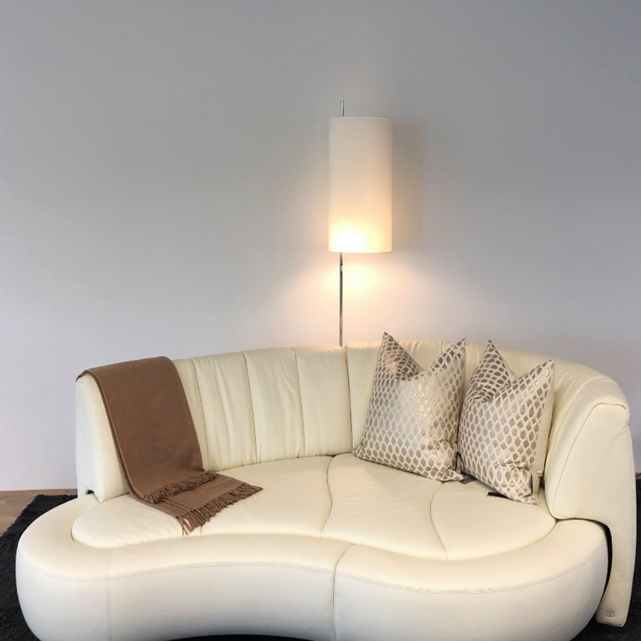 Contemporary Wave Premium Leather Italian Adjustable Sofa - Image 2