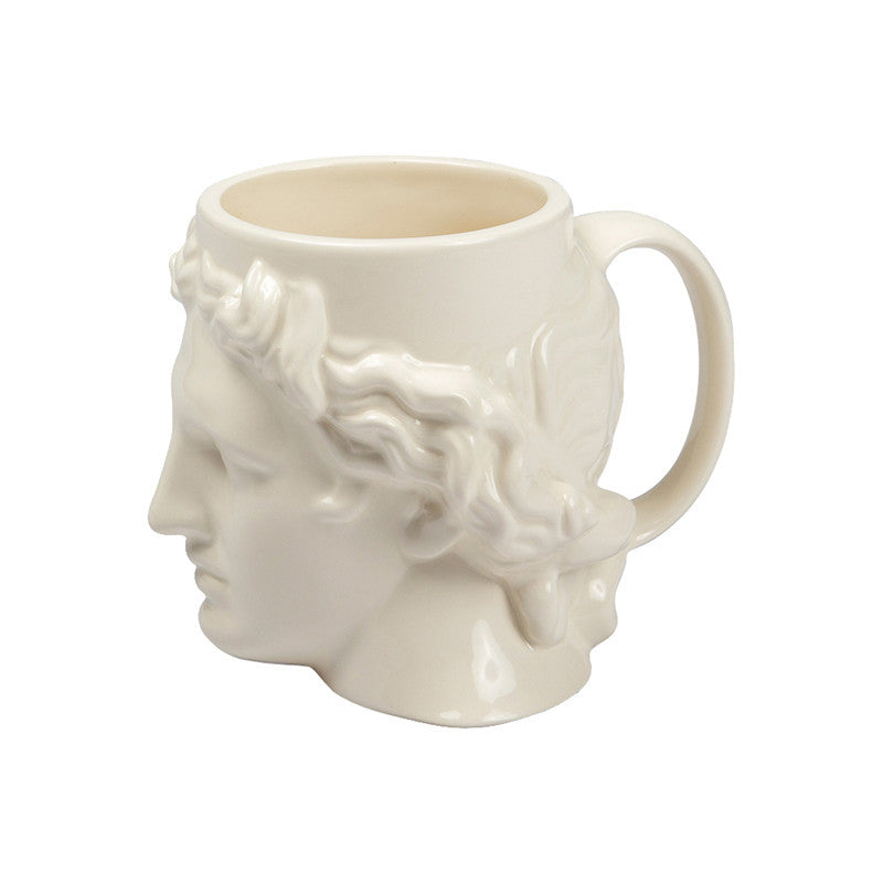 Ceramic Antique Greek Head Mug