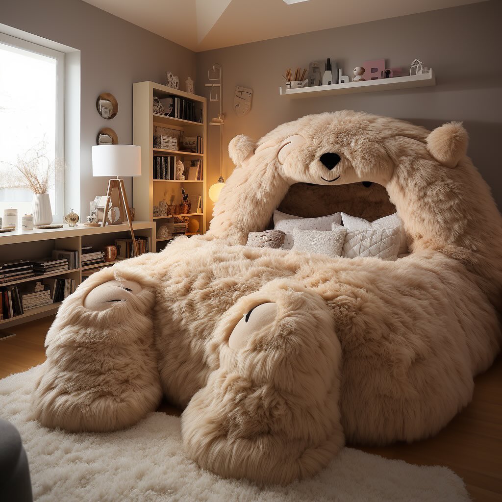 Cozy Animals Oversized Plush Beds