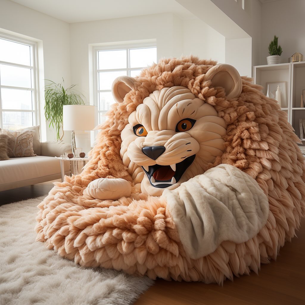 Cozy Animals Oversized Plush Beds