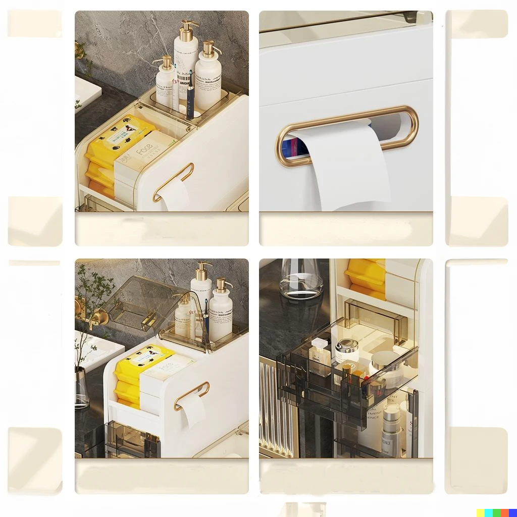 Multilayer Ultra Narrow Bathroom Storage Cabinet