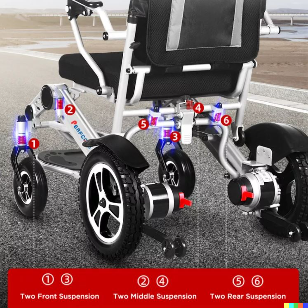 Smart Move Remote Control Foldable Electric Wheelchair