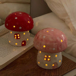 Dreamy Mushroom Shape Ceramic Bedside Lamp