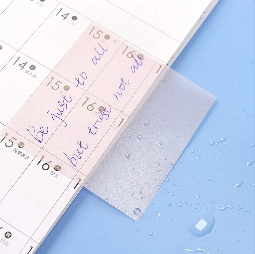 Creative Sticky Transparent Waterproof Notepads