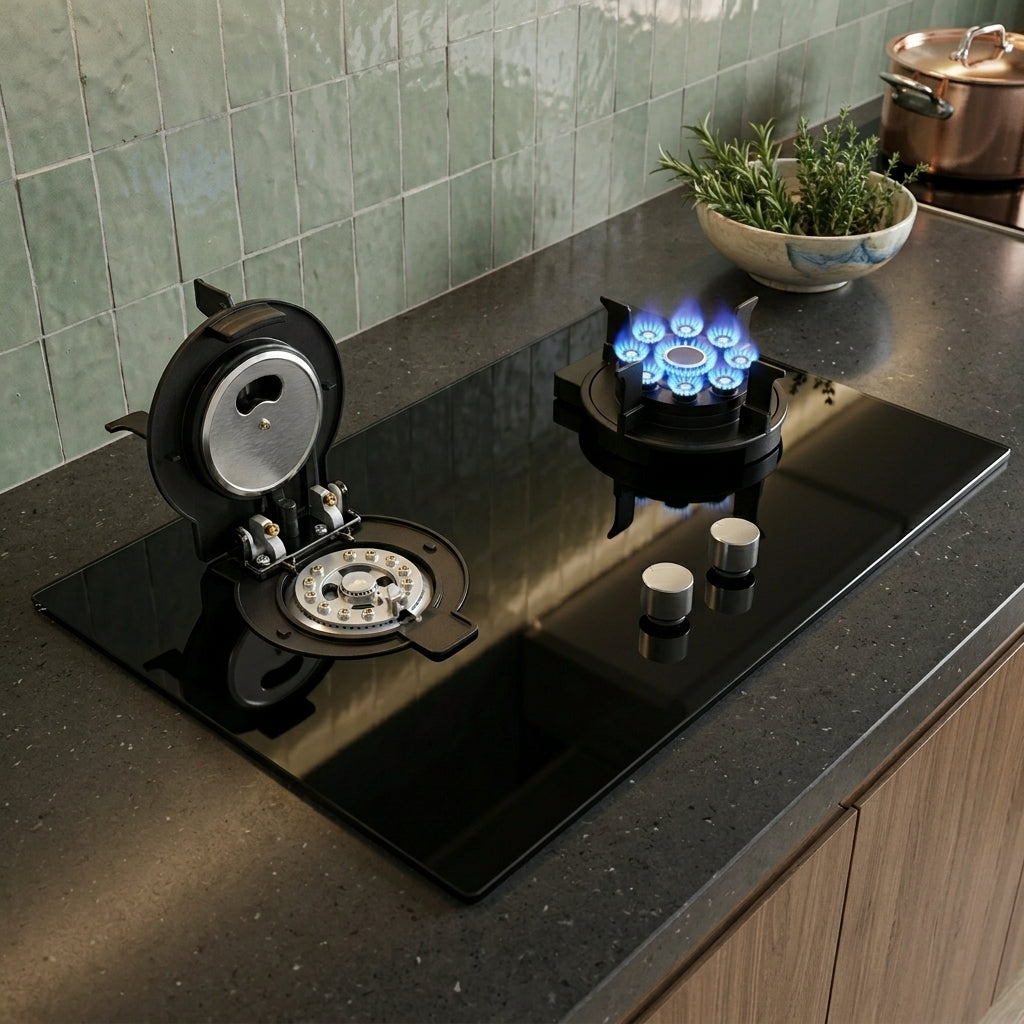 Liftable Double Gas Stove - Image 1
