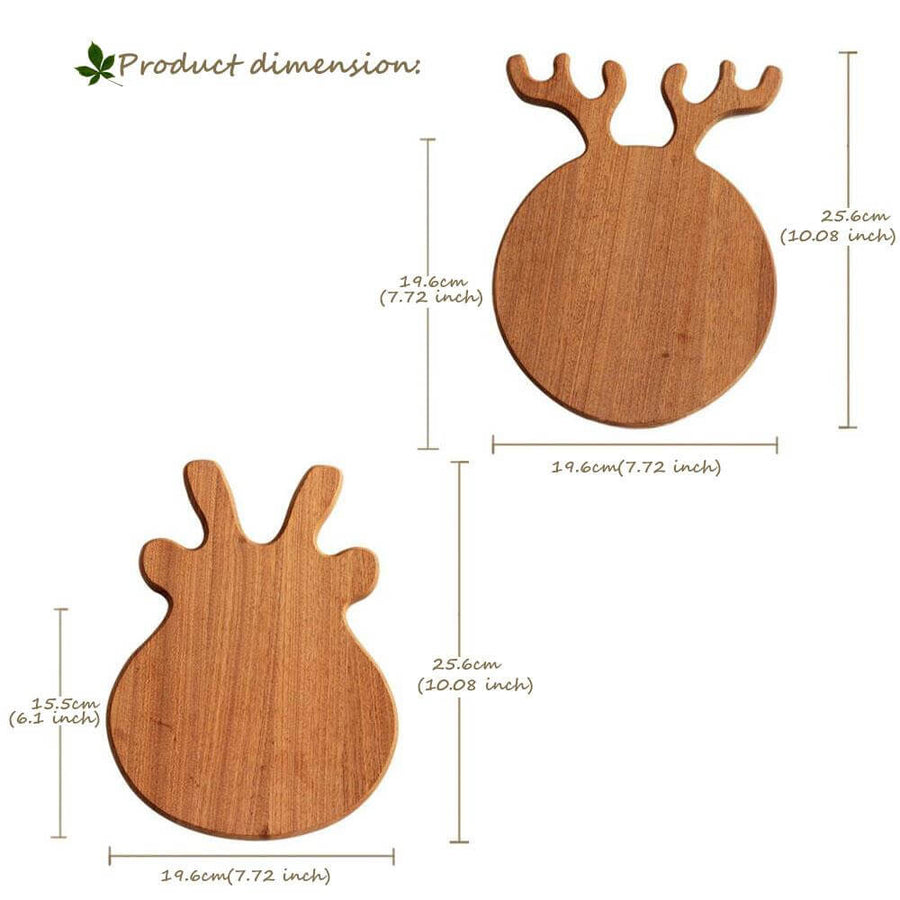Antler Shape Exquisite Wooden Pizza Stones - Image 3